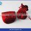 red cotton pouch factory wholesale with string