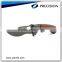 Aluminum and wooden handle outdoor pocket folding knife