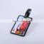 silicone fashion top grade custom 3d printing luggage tag