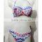 Domi Digital Printing Sexy Fashion Women Separate Swimsuit Halter Swimwear