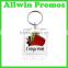 Bulk Personalized Plastic Photo Keychain