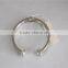 JSY jewelry factory white pearl Bracelet strain steel bracelet , rhodium Bracelet for women
