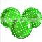 christmas dinner disposable green paper tableware