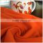 loop tricot brushed fabric China manufacture orange color