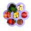 Silicone Baby Food Storage freezer tray container with clip-on lid,silicone storage container for hom