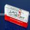 acrylic cube sign block