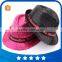 Cheap black personalized birthday glitter caps red gold kids costome mens funny led light up flashing sequins fedora party hats