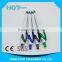 White Barrel Click Ball Pen With Transparency Plunger Clip and Tip