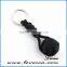 Black keychain Army tactical paracord wholesale high quality key chain with round ring