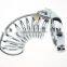 Padlock Hand-polished Sex Toys For Men Stainless Steel Lockable Penis Cage