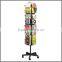 SSW-CM-101 Rotatable Metal Postcard Display Racks with Pockets