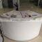 Hot sale Aluminum Curved Solid surface Reception Desk for Exhibition display