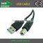 USB cable 2.0V AM/BM A Male to B male gold plated connector
