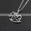 Alloy Jewelry Pendant!!!beautiful Horse Pendant Inlaid Cubic Zirconia