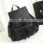 2015 New Style PU Leather Bag for Women Leather Drawstring Bag