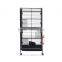 Pawhut 37" 4 Level Indoor Hutch Small Animal Cage - Black