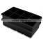 Ice Cube Trays - Food Grade Ice Cube Containers - Eight Cubes Ice Molds, Set of 2, Black