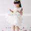 Top Quality Chic Rosette Flower Girl Dress Satin Girl Evening Dresses Fashion Children Pageant Party Dress Wedding Pettidress
