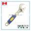 2016 New arrival small adjustable wrench with 5 sizes 6", 8", 10", 12", 15"