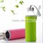 18-ounce Outdoor bottle Portable Borosilicate Glass Milk Juicer Bottle Container with Nylon Water Bottle Sleeve