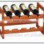 Natural wine tabletop bamboo/wooden wine rack natural wooden bottle Wine Rack,SINGLE FANCY ANIMAL WOODEN WINE RACK