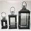 Wood Candle Lantern With Stainless Steel