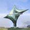contemporary city large outdoor metal craft stainless steel sculpture