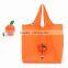 190t polyester foldable zipper shopping bag