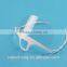 Widely Used in Hotel and Restaurant White Holder Transparent Clear Plastic Sanitary Face Mask for Food Service