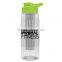 USA Made 26 oz Tritan Infuser Flair Bottle & Drink-Thru Lid - BPA-free, has a long infuser basket and comes with your logo