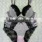 New fashion fancy design women sexy lace flower ladies bra panty sets