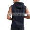 Cheap Sleeveless Hoodie Stringer Vest Gym OEM Blank Hoodie Wholesale