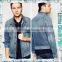 2016 Vintage Top Design Bleached Blue Wash Mens Casual Short Denim Jackets