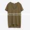 100% Cotton V Neck t Shirt for Women Wholesale in China