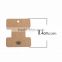 Paper Jewelry Display Card Brown Crown Pattern 8.4cm(3 2/8") x 7cm(2 6/8"), 1 Piece