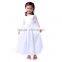 Kids Girl Solid White Long Dress