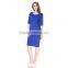 Custom breathable made short blue evening casual dress