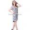 Casual fashion short sleeve modern dress