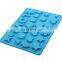 Colorized Food grade custom silicone ice cube tray, love shape ice tray