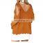 Women Casual Off-Sleeve Knitwear Jumper Coat Tied Pullover Sweater