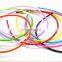 Women Girls Hair Clasp Colored Satin Covered Resin Hairbands 0.8cm Head Hoop Hair Accessory