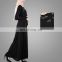 2017 Chinese Clothing Manufacturers Fashion Cosy Long Sleeve Black Designer Burqa Floral Slim Dubai Abaya