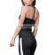 Wholesale Summer Women Long Sleeveless Yoga Gym Tank Top Black