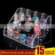 3 tiers clear pmma plexiglass nail polish holder acrylic nail polish display shelf