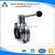 Sanitary Stainless Steel quick-installment butterfly-shaped ball valve