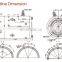 High torque high power electric micro motor model W8950