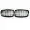 Car Kidney Grill Grille Matte Black Double Slat 2007-2013 for BMW E70 X5 E71 X6