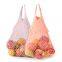 Reuzebla Shopping Bag Shopper Grocery Ĉeno an Portas Sakon Mesh Net Woven Kotono