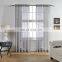 Custom made grey washable voile embroidery curtain fabric