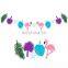 birthday party decorative felt banners and string bunting flag